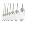 Z-Lite Arden Linear Chandelier, 7-Light, 4.75 In.W x 54 In.L x 12 In.H, Brushed Nickel/Clear 651P-7L-BN - alternate 5